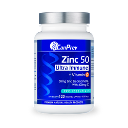 Zinc 50 Ultra Immune + Vitamin C (120 Vcaps)