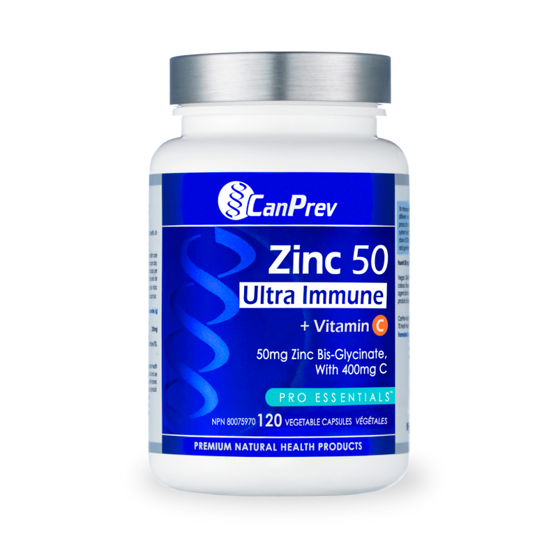 Zinc 50 Ultra Immune + Vitamin C (120 Vcaps)