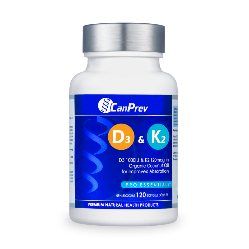 D3 & K2 - Organic Coconut Oil (120 Softgels)