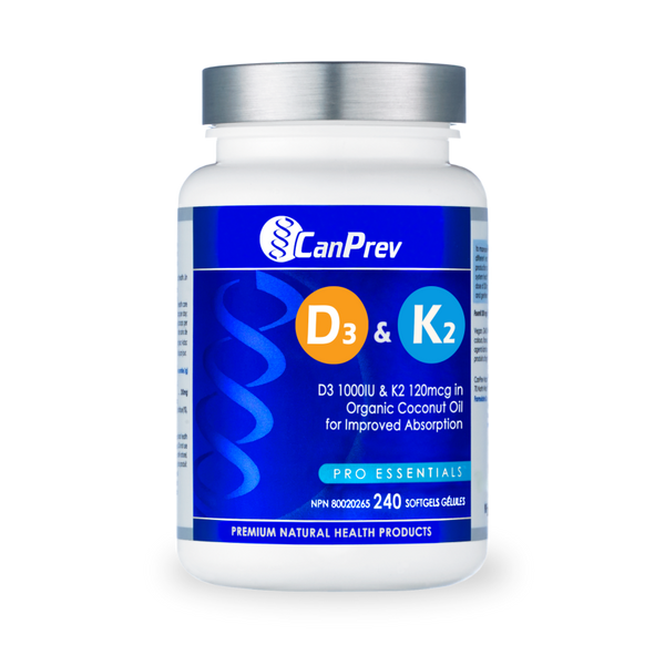 D3 & K2 - Organic Coconut Oil (240 Softgels)