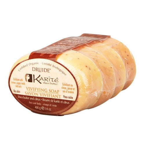 Savon Vivifiant Beurre De Karité & Citrus (4x100g)