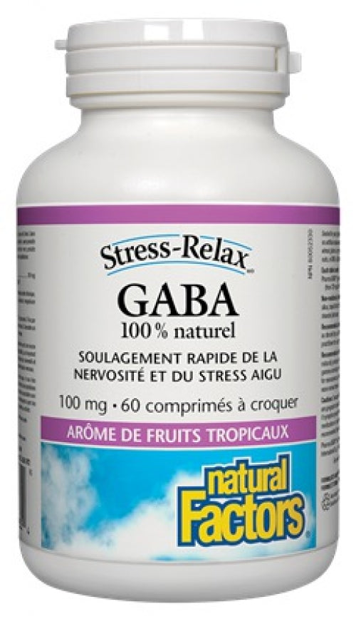 Gaba 100% Naturel 100mg (60 Comprimés Á Croquer)