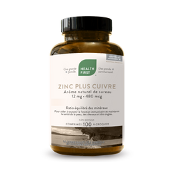 Zinc Plus Cuivre 12mg/480mcg (100 Cos Á Croquer)